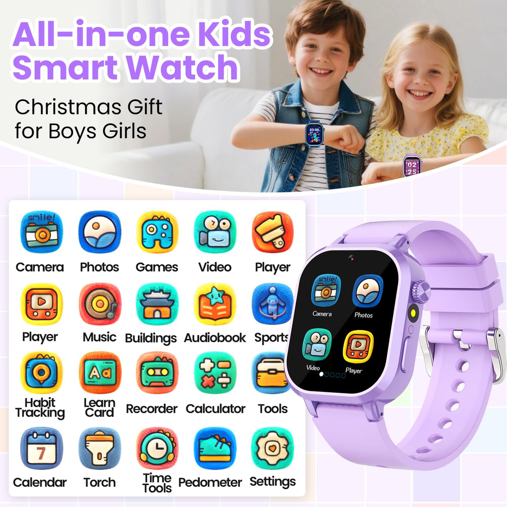 Melontti smartwatch with 39 games for learning and play