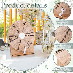 Memorywuu erasable wheel uses liquid chalk for reusable game ideas.