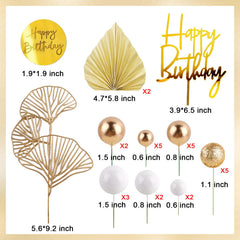 MEMOVAN champagne rose acrylic toppers add sophisticated shimmer to any cake