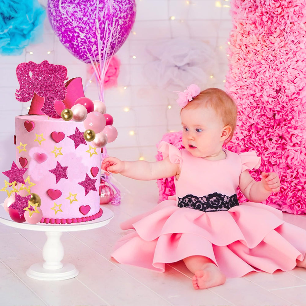 MEMOVAN hot pink ball toppers create playful boho texture