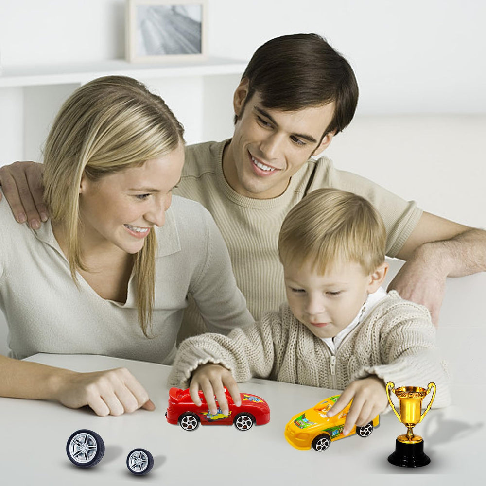MEMOVAN trees cake toppers add playful racing scenery
