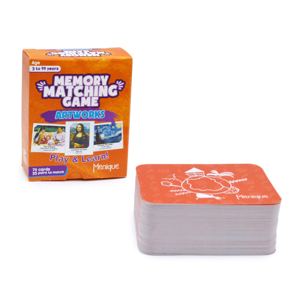Menique memory game portable and travel-friendly for on-the-go learning.
