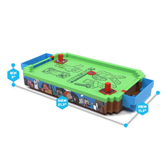 Wide premium playfield enables wider shots and strategic defense.