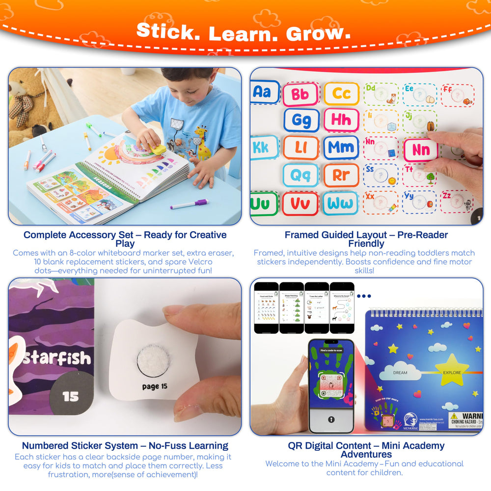 MENKRISE dry-erase markers kit supports easy, reusable practice.