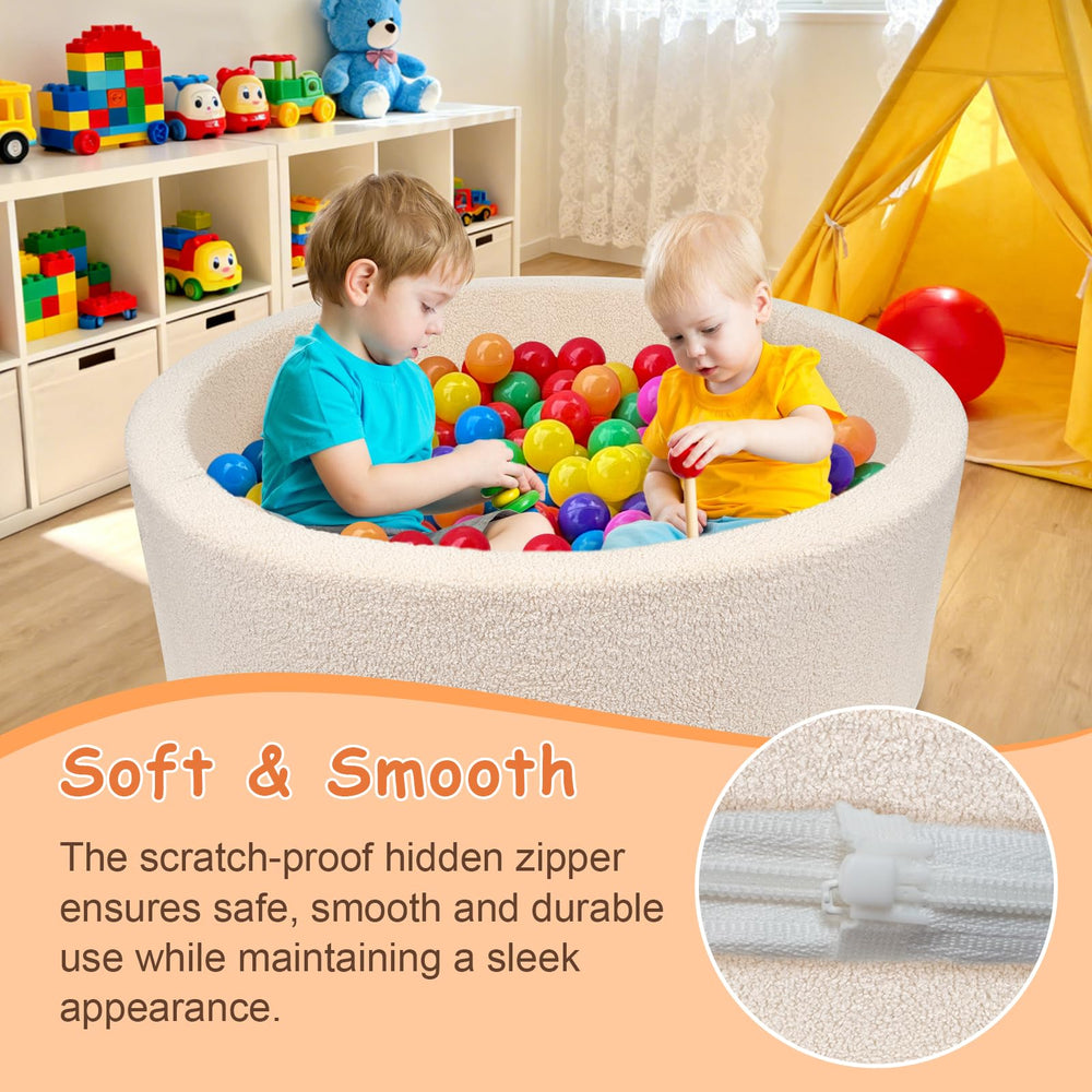 MEOGETY ball pit dimensions 35.4x11.8 inches create safe, contained play area.
