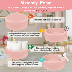 MEOGETY shape-recovery tips help maintain the pit’s form after unpacking.