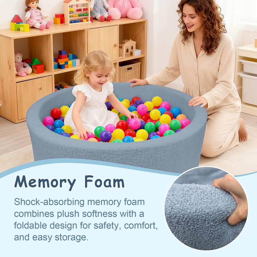 MEOGETY indoor ball pit designed for toddlers in living rooms or bedrooms.
