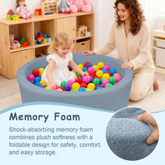 MEOGETY indoor ball pit designed for toddlers in living rooms or bedrooms.