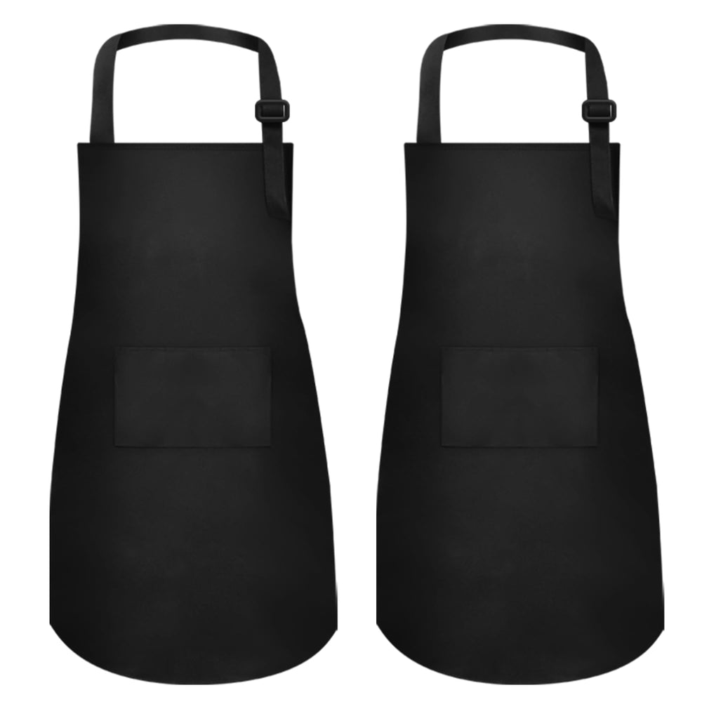 Meogety kids apron with two front pockets and adjustable strap for easy tool access.