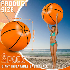 Meooeck giant inflatable basketballs decorate outdoor party scenes