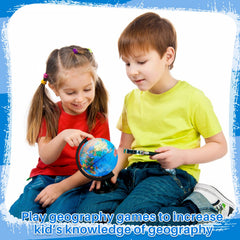 Each globe provides reliable geography visuals without sharing, supporting small group study.