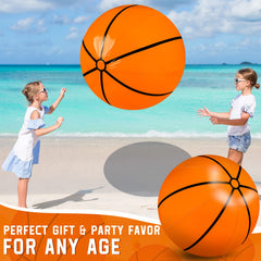 Meooeck inflatable basketball with leak-proof valve for easy inflation