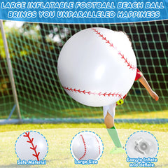 Meooeck weather resistant PVC baseball ball great for beaches and gardens