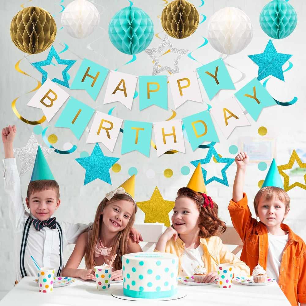 Meowtastic birthday banner closeup shows crisp lettering and color.