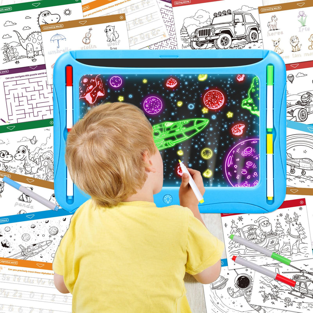 MERGUEZ LED drawing board black surface supports free drawing