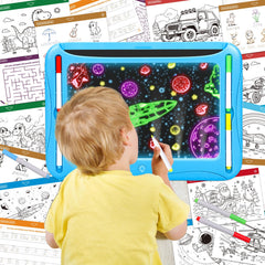 MERGUEZ LED drawing board black surface supports free drawing