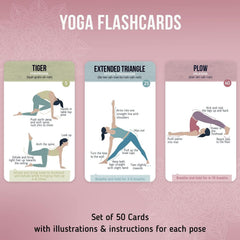 Merka Yoga Cards beginner-to-advanced guidance supports progressive practice.