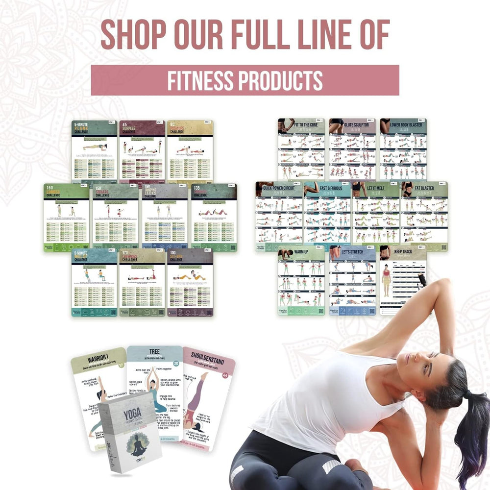 Merka Yoga Cards doubles as a wall poster for quick pose references.