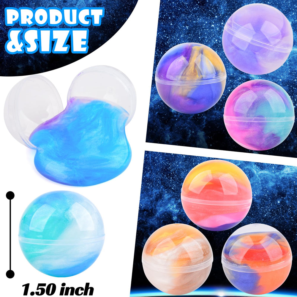 MERMAIDSLIME galaxy slime texture close-up, showcasing soft, stretchy play.