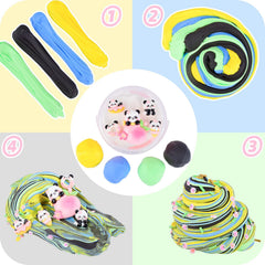 MERMAIDSLIME resin flakes peach panda add a sparkling touch to slime