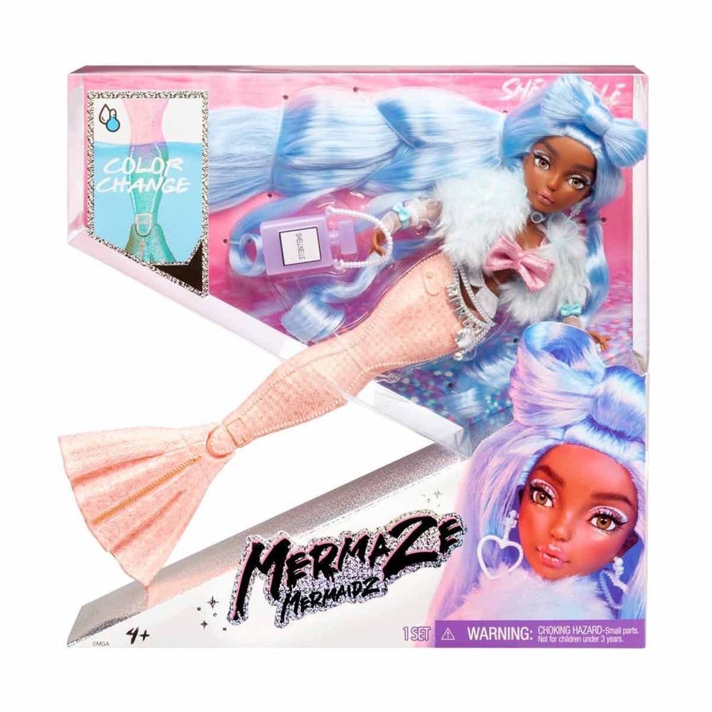 Shellnelle blue hair frames iconic look for creative dress-up