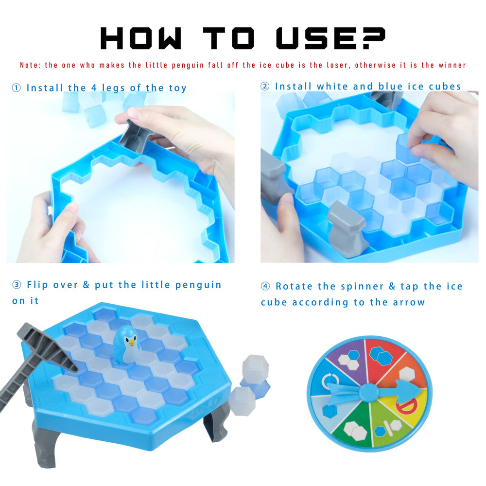Meroqeel Save Penguin Break Ice: two hammers ready for safe, active tabletop interactions.