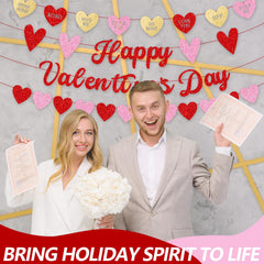 Merriva Premium Cardstock Hearts provide vivid color and texture.