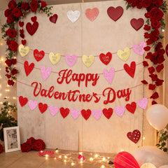 Merriva Romantic Photo Backdrop creates a warm event scene.