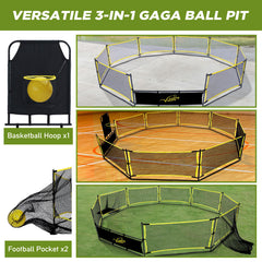 MerryMove 15ft play area accommodates 5β9 players in group games