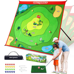MerryMove golf chipping 6-angle mat for versatile chip practice