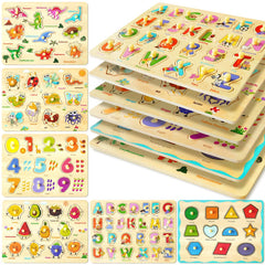 MerryPony alphabet puzzle for toddlers improving letter recognition and fine motor skills.