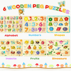 MerryPony number puzzle supports early math through counting-friendly visuals and grip-friendly pegs.