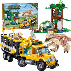 Mesiondy Dinosaurs building blocks with Tyrannosaurus figure for imaginative play and creative construction