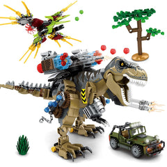 Mesiondy mechanical T-Rex attack model for immersive play and fine motor skills.