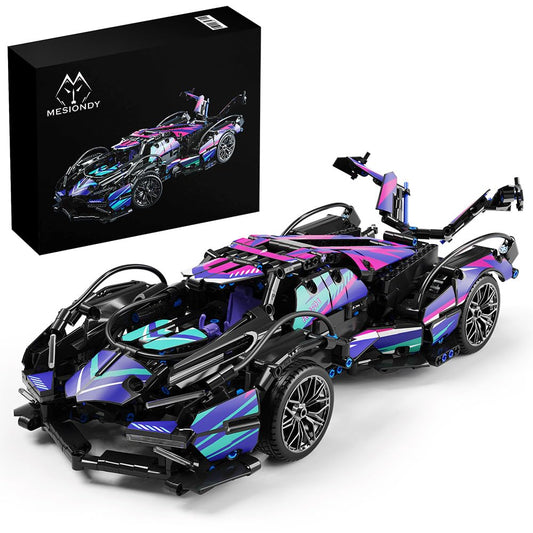 Mesiondy race car model front view highlights sleek body design for display and collection.
