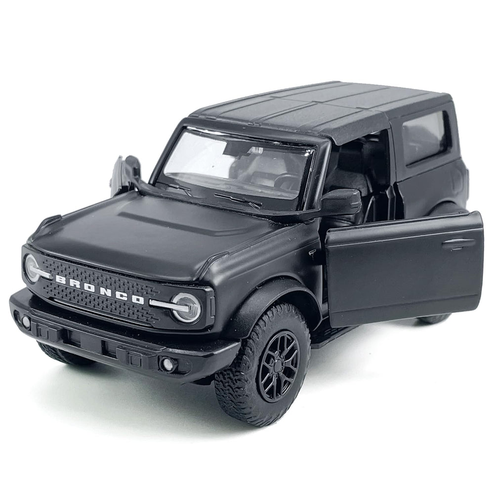 Metanyl Bronco 1:36 black rim finish adds premium display appeal.