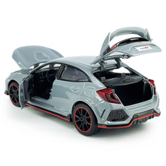 Metanyl Civic Type R with opening doors and hood for realistic detail.