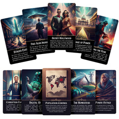 Metaphoracle Illuminati Oracle box contents show cards, guide, and tuck box for easy setup.