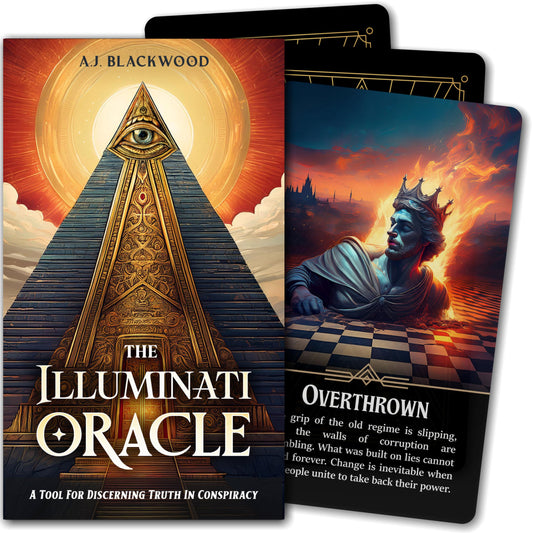Metaphoracle Illuminati Oracle deck laid out for discerning current events.