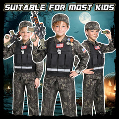 Metemot Kids Army Costume walkie-talkie for authentic role play