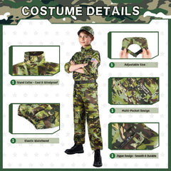Metemot military uniform detail emphasizing stand-up collar and multi-pocket design.