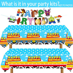 METIXOZE 7-inch cartoon plates coordinate with decor for desserts.