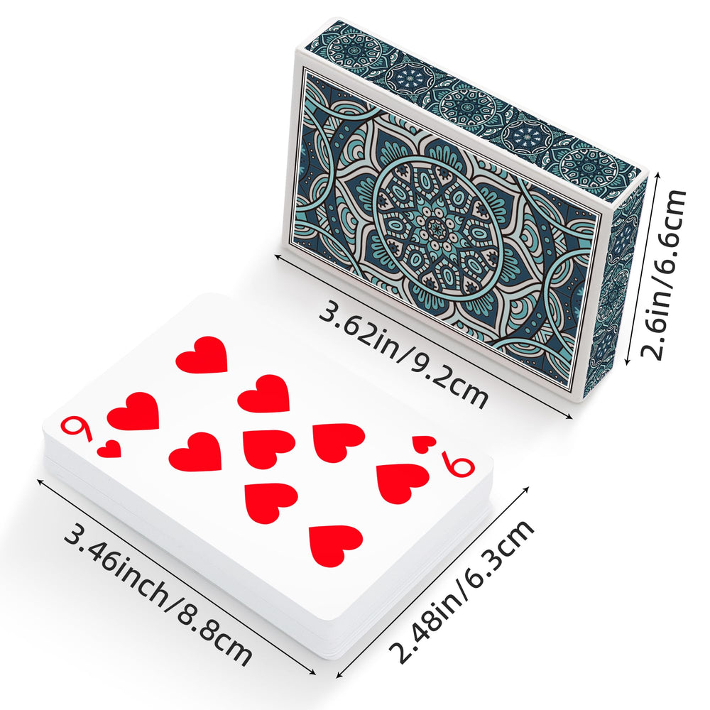 Close-up of embossed surface on Metsyth cards for better grip.