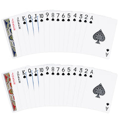 Metsyth playing cards red back design, vibrant contrast ideal for blackjack and bridge nights.