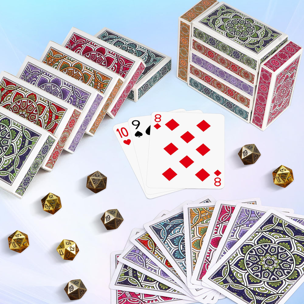 Metsyth wide poker-size cards designed for standard games.