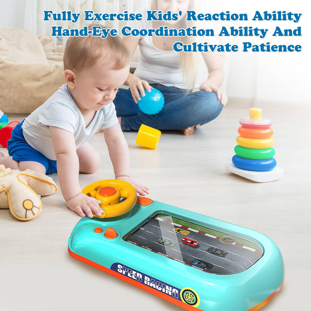 Meuytrg racing adventure toy suction cups keep stability during play