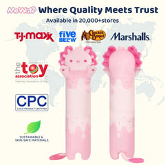 Mewaii Axolotl Body Pillow multipurpose for couch or bed.