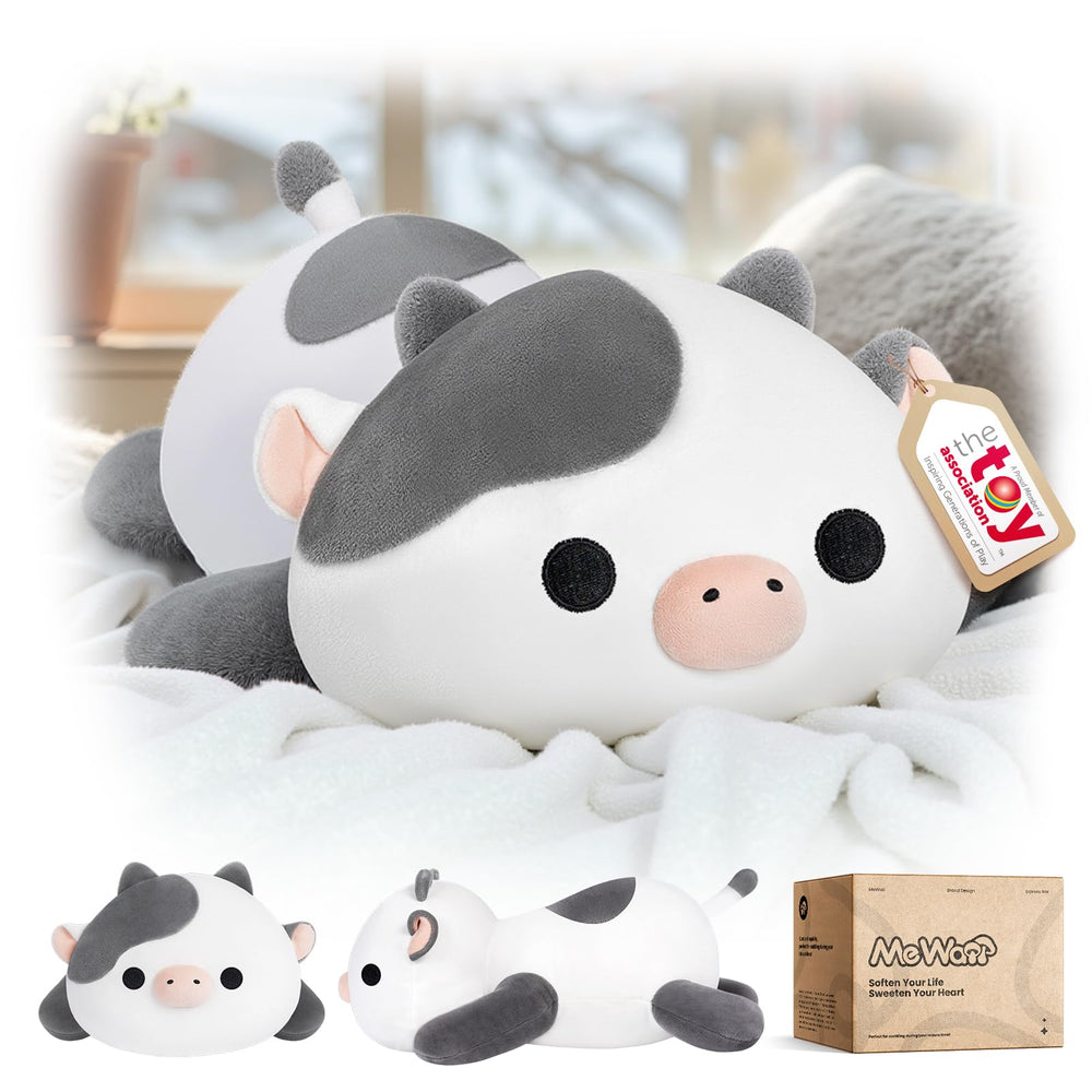 Mewaii cute cow plush pillow for cozy cuddles and decor