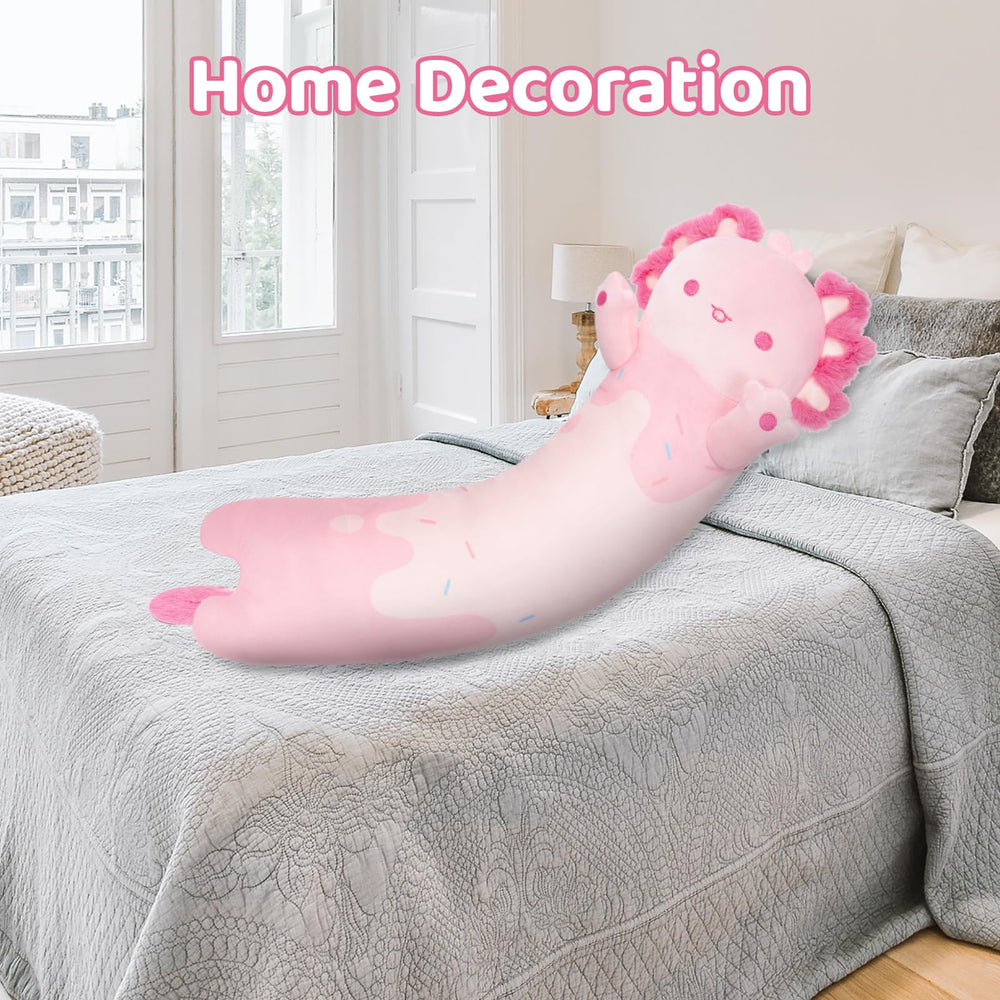 Mewaii Long Axolotl Plush 130cm envelops you in softness.