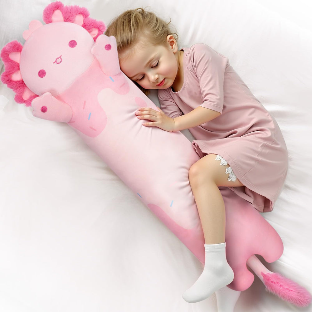 Mewaii Long Axolotl Plush 50cm offers cozy bedtime hugs.